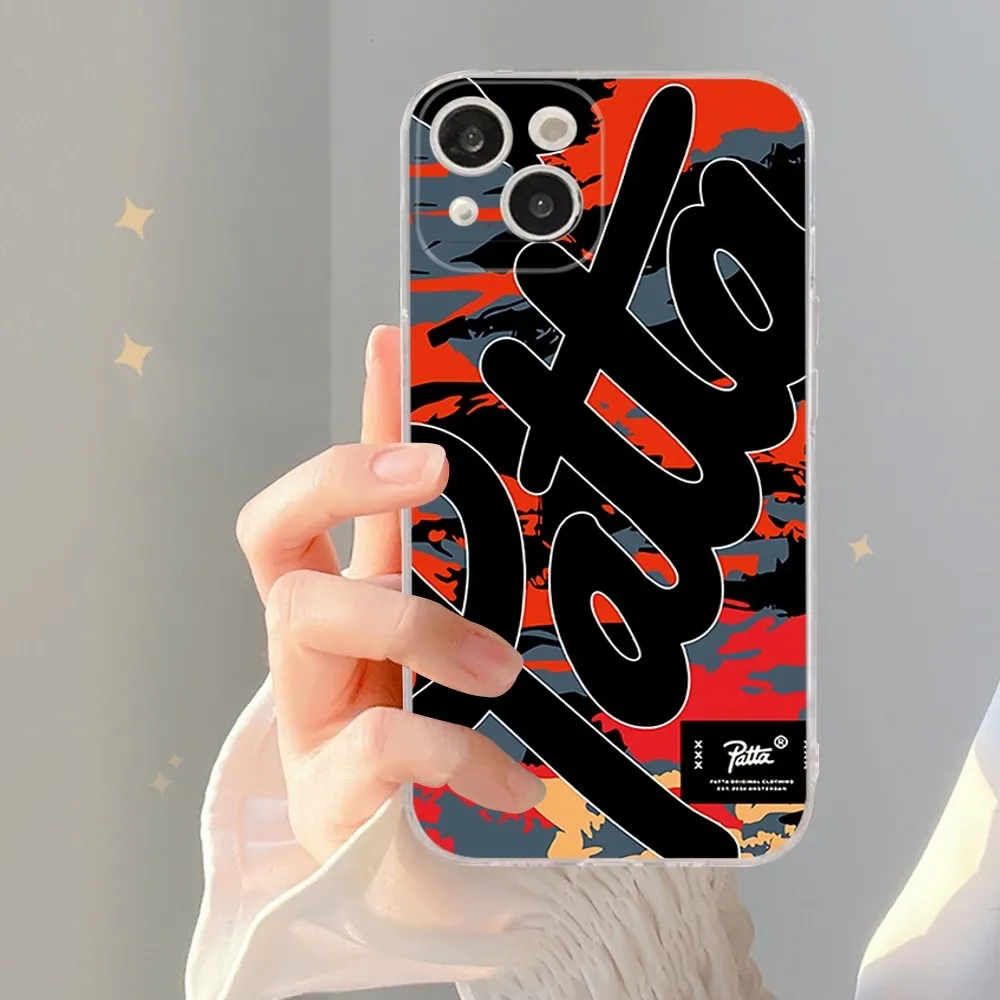 Fashion P-patta. Phone Case Silicone Soft for iphone 15 14 13 12 11 Pro Mini XS MAX 8 7 6 Plus X XS XR Cover