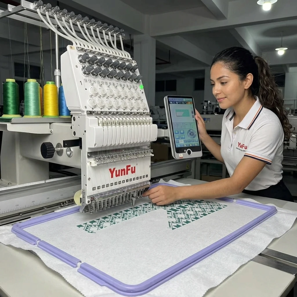 High Precision MT-1201 Single Head Embroidery Machine Full Automatic for Finished Garment Decoration