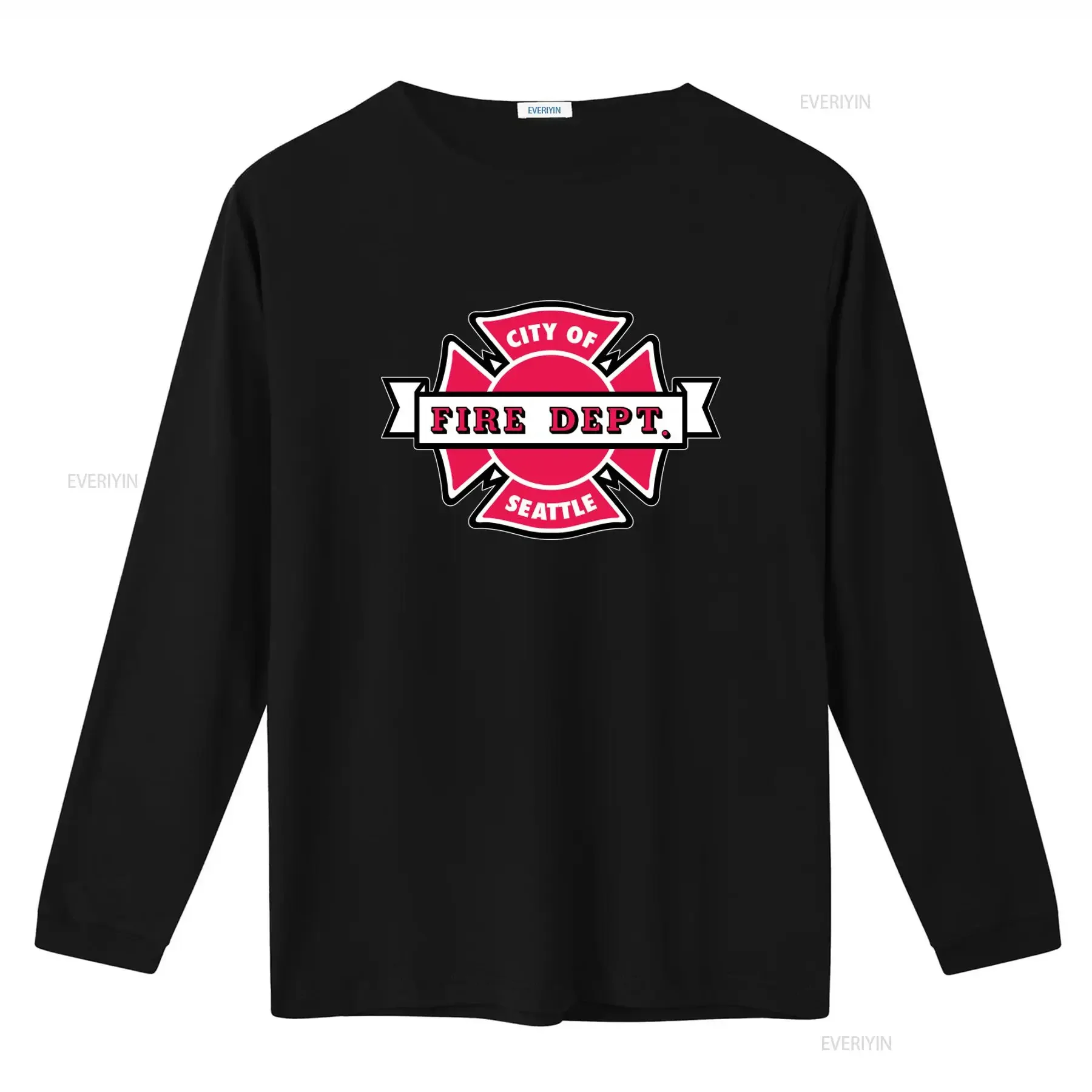 Seattle Fire Department Firefighter Station 19 T Shirt Print Size S 3XL vintage Washed Unisex Slightly Stylish homme Stretched