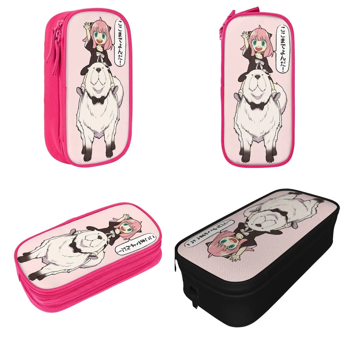 جاسوس X الأسرة مقلمة الإبداعية أنيمي أنيا مزور أكياس القلم طالب سعة كبيرة الطلاب مدرسة هدية قلم رصاص الحقيبة