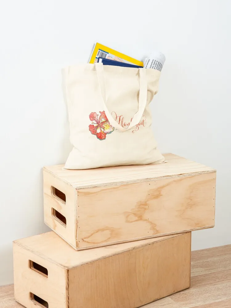 زهرة لامعة بورتوريكو - حقيبة حمل ذات تصميم أفقي، حقيبة قماش مخصصة، حقيبة حمل شخصية للمتسوقين