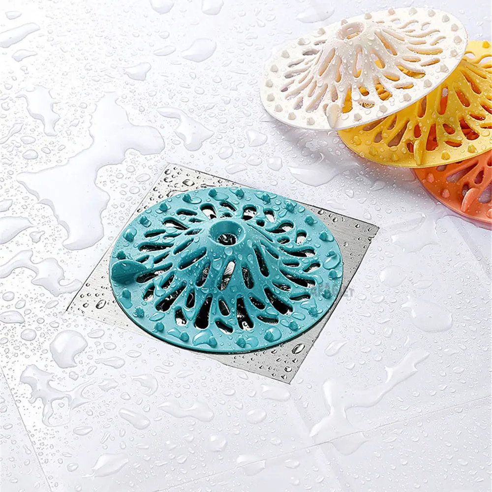 Hair Stopper Catcher Shower Drain Strainer Drainer Kitchen Sink Filter Bathtub Sewer Outfall Filter Cover Bathroom Accessories