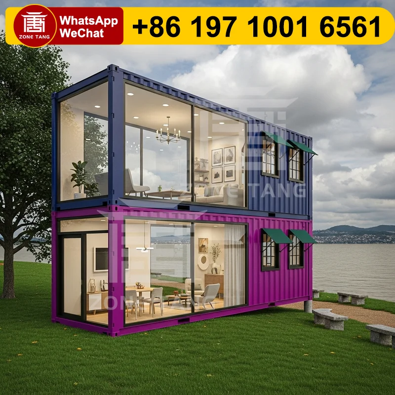 

Ecological Shipping Container Homes Garden House Foldable Structure Multi Room Pre Fabricated Homes Flat Pack House Anti Rust