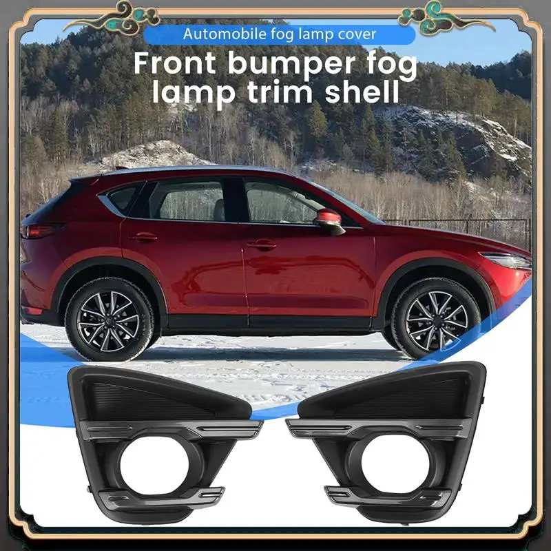 

M45K-For Mazda CX-5 CX5 2015 2016 2017 Fog Light Lens Cover Front Bumper Fog Lamp Fame Decoration Car Stying