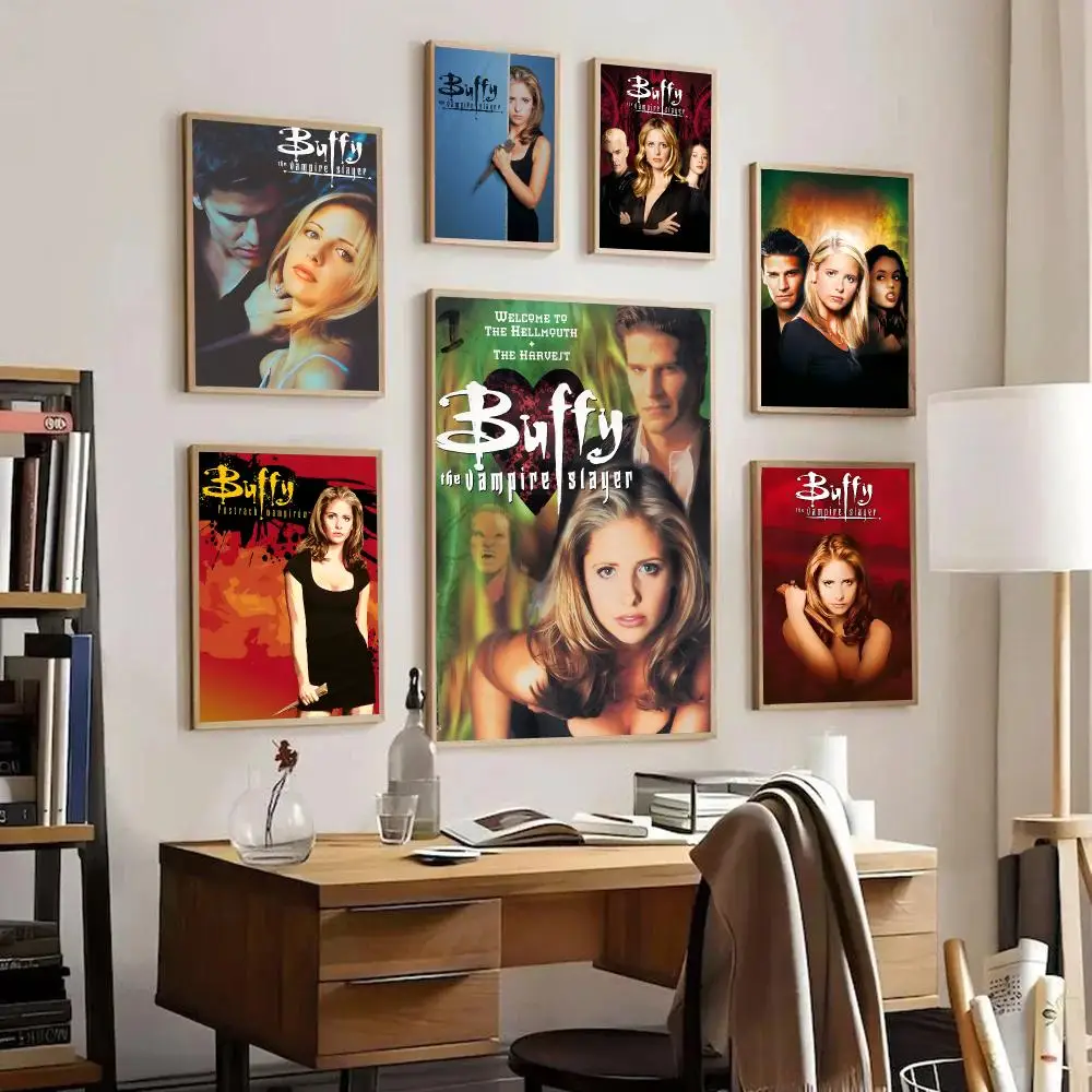 Buffy The Vampire Slayer Poster HD Art Sticky Wall Waterproof Home Living Room Bedroom Bar Aesthetic Decoration