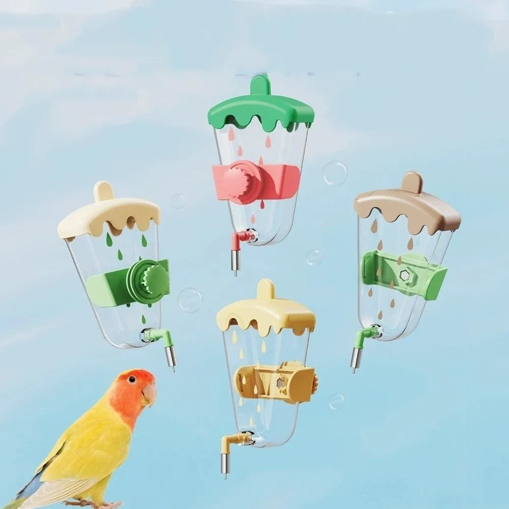 

Диспенсер для воды с защитой от брызг, защита от разлива, большая емкость, бутылка для воды для птиц, съемная подвесная поилка для воды для птиц