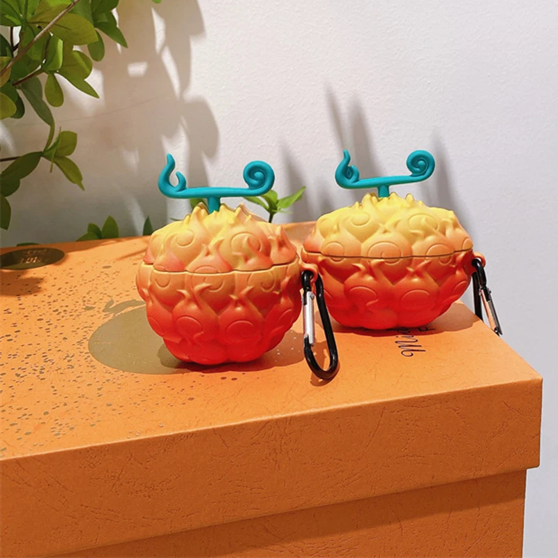 One Piece Anime Devil Fruit For Airpods 4 Case 2024 Silicone Protective Earphone Cover For Airpods Pro 2 Case Airpods 3 2 1 Case view 4