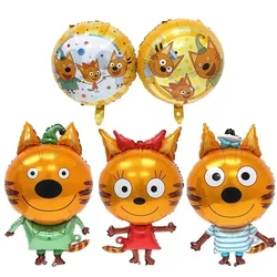 Birthday Party Decoration, Cat Themed Aluminum Foil Balloons, Family Outing Supplies, Kindergarten Graduation Commemoration, 5pc