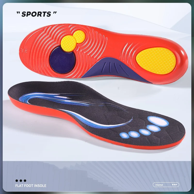 

High-elastic Shock-absorbing Sports Insoles For Men Women Sweat-absorbing Deodorizing Breathable Arch Support