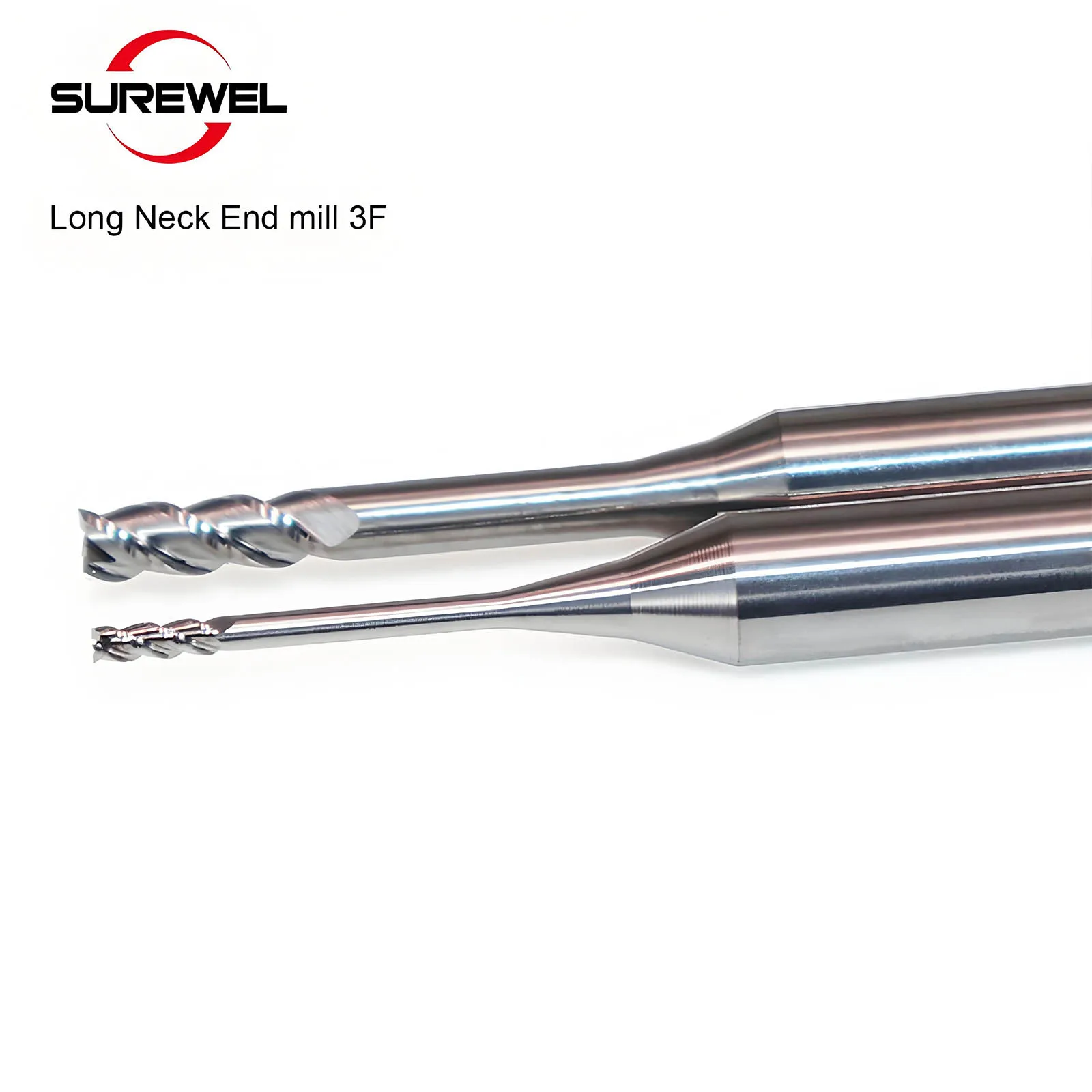 

SUREWEL Глубокая канавка 3 Концевая фреза HRC60 карбид 1,0 ~ 3 мм для алюминиевого сплава Медь Пластик ЧПУ Высокоточная микрообработка
