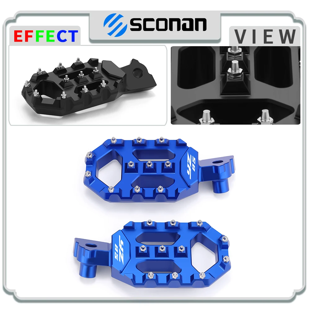 

For YZ 85 YZ85 2002-2020 2021 2022 2023 2024 2025 Foot Pegs Pedals Footpegs FootRest Motorcycle accessories CNC Aluminum 2025
