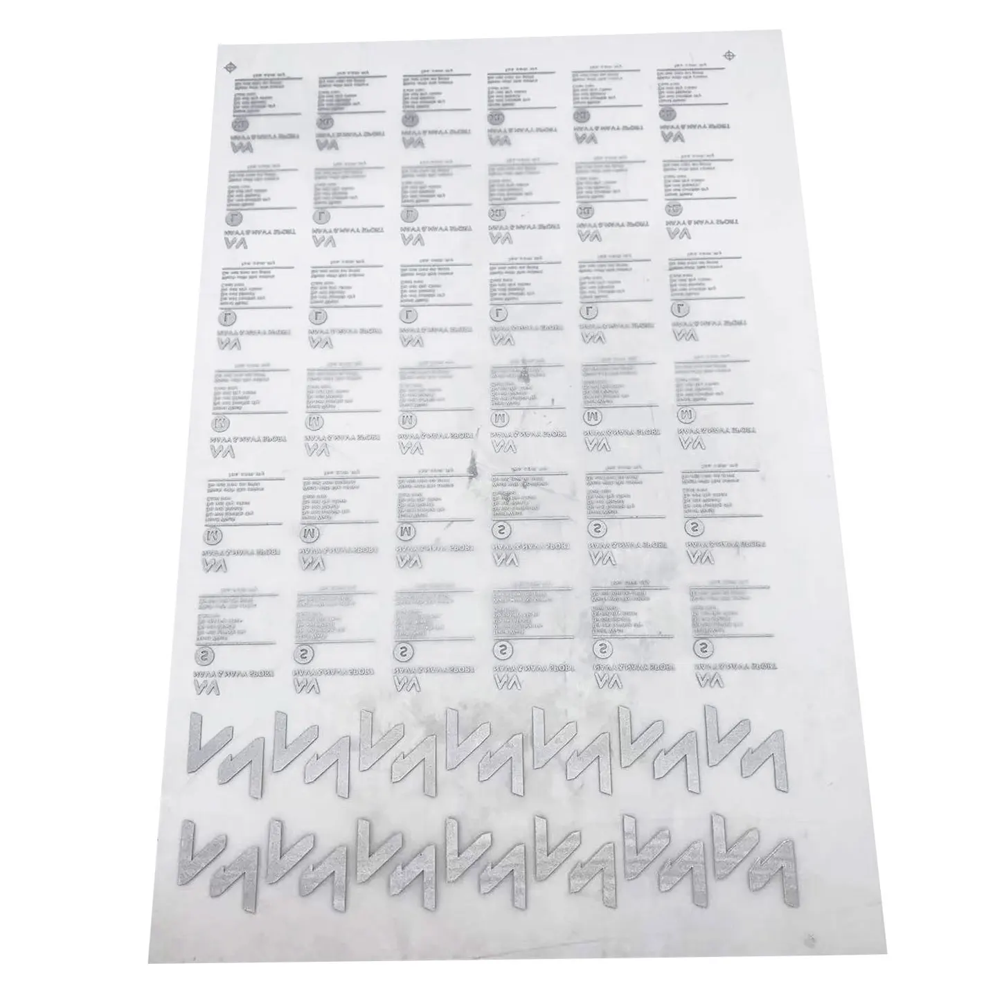 Plastisol-Película de transferencia de calor de doble cara, película de plástico de cáscara fría de 200 uds, 15,3 pulgadas x 21,2 pulgadas (39x54cm), transferencia de papel recubierto a granel