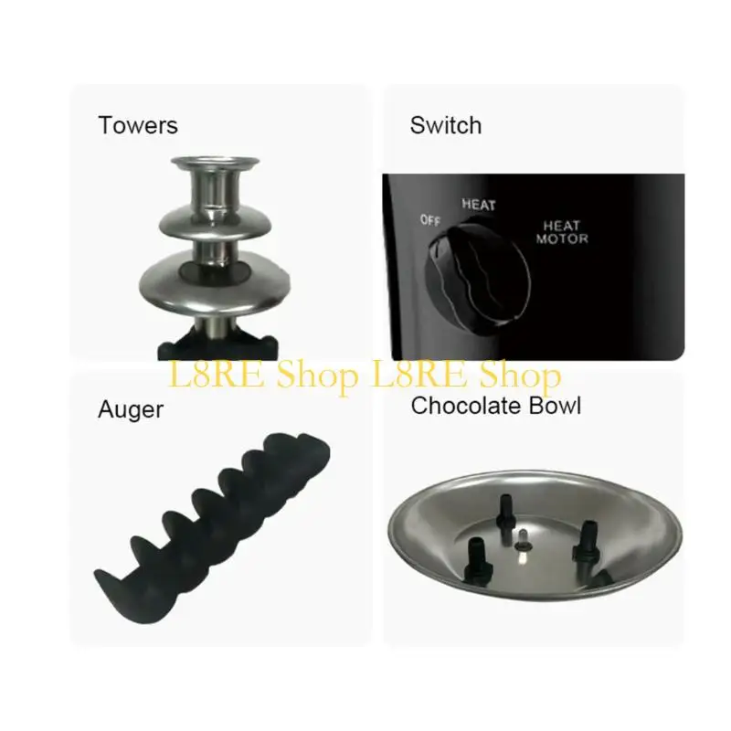 L8RE Lightweight Plastic Chocolate spring 220V Suitable For Various Dipping Treats