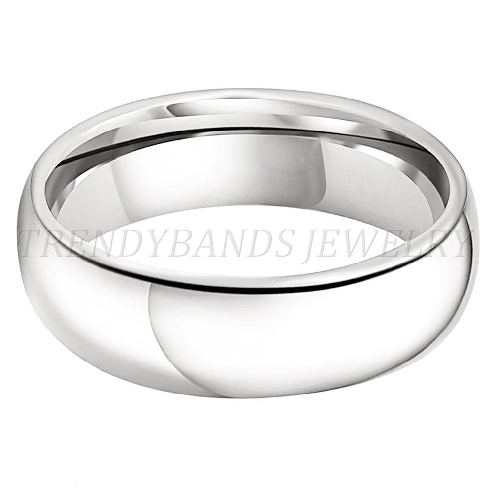 Weiß Wolfram Ring 4mm 5mm 6mm 7mm 8mm 10mm Männer Frauen Paar Verlobung Mode schmuck Poliert Glänzenden Comfort Fit – Detail 8