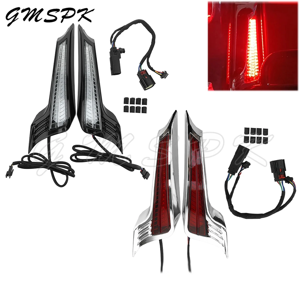 

Motorcycle LED Filler Panel Lights Rear Fender Lamp Brake Turn Signal Fit for Harley Touring Road Street Glide FLHR 2014-2023