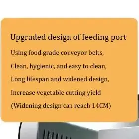 

Restaurant Canteen Electric Vegetable Cutting Machine Automatic Vegetable Slicer Dicing Machine With Conveyor Belt