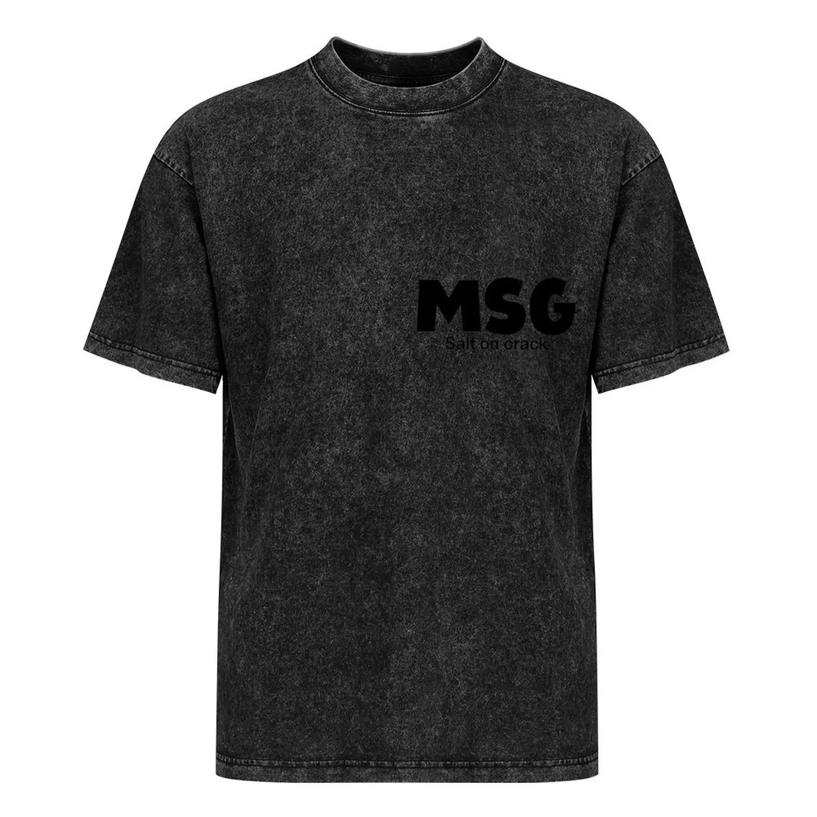 Camiseta de tamanho grande masculina, MSG, sal no crack, tio Roger - Nigel Ng, camiseta azul, camisetas grandes para homens