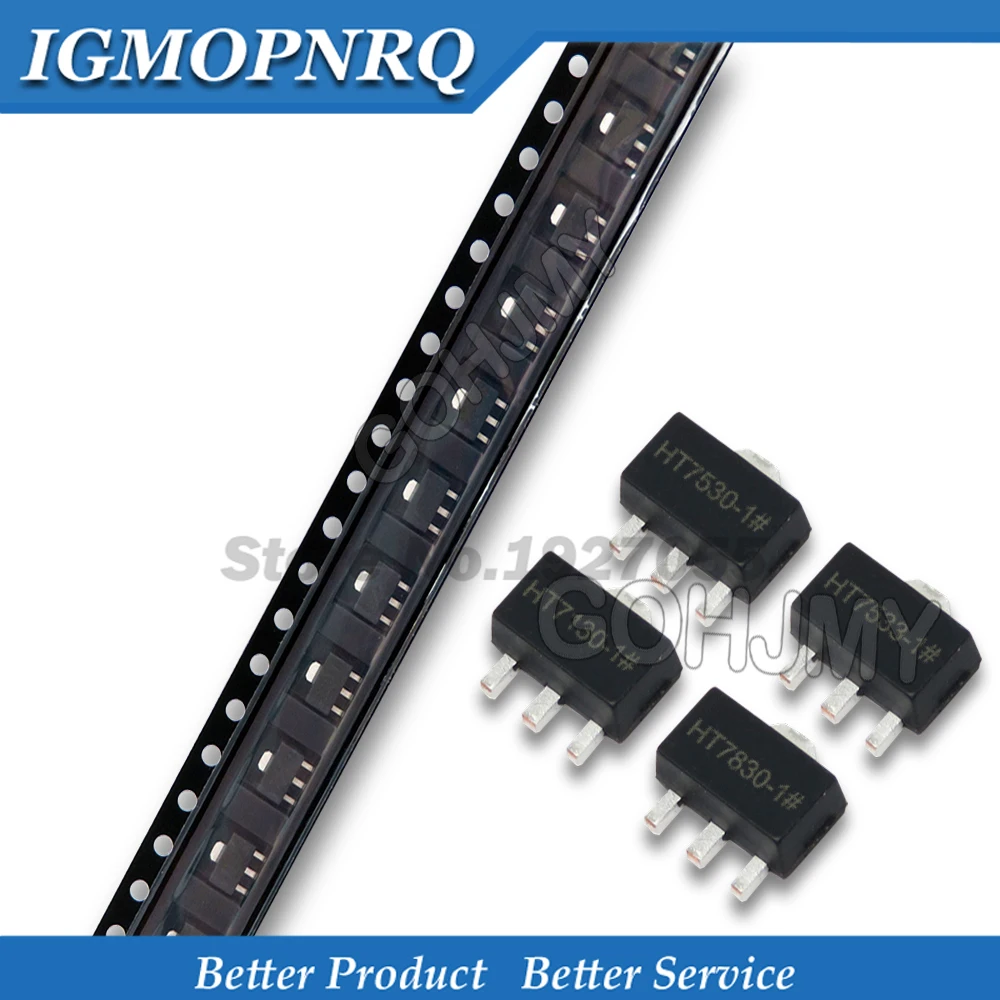 20 sztuk HT7130 SOT-89 SMD HT7333 HT7350 HT7833 HT7533 HT7133 HT7830 HT7530 regulator trójzaciskowy nowy