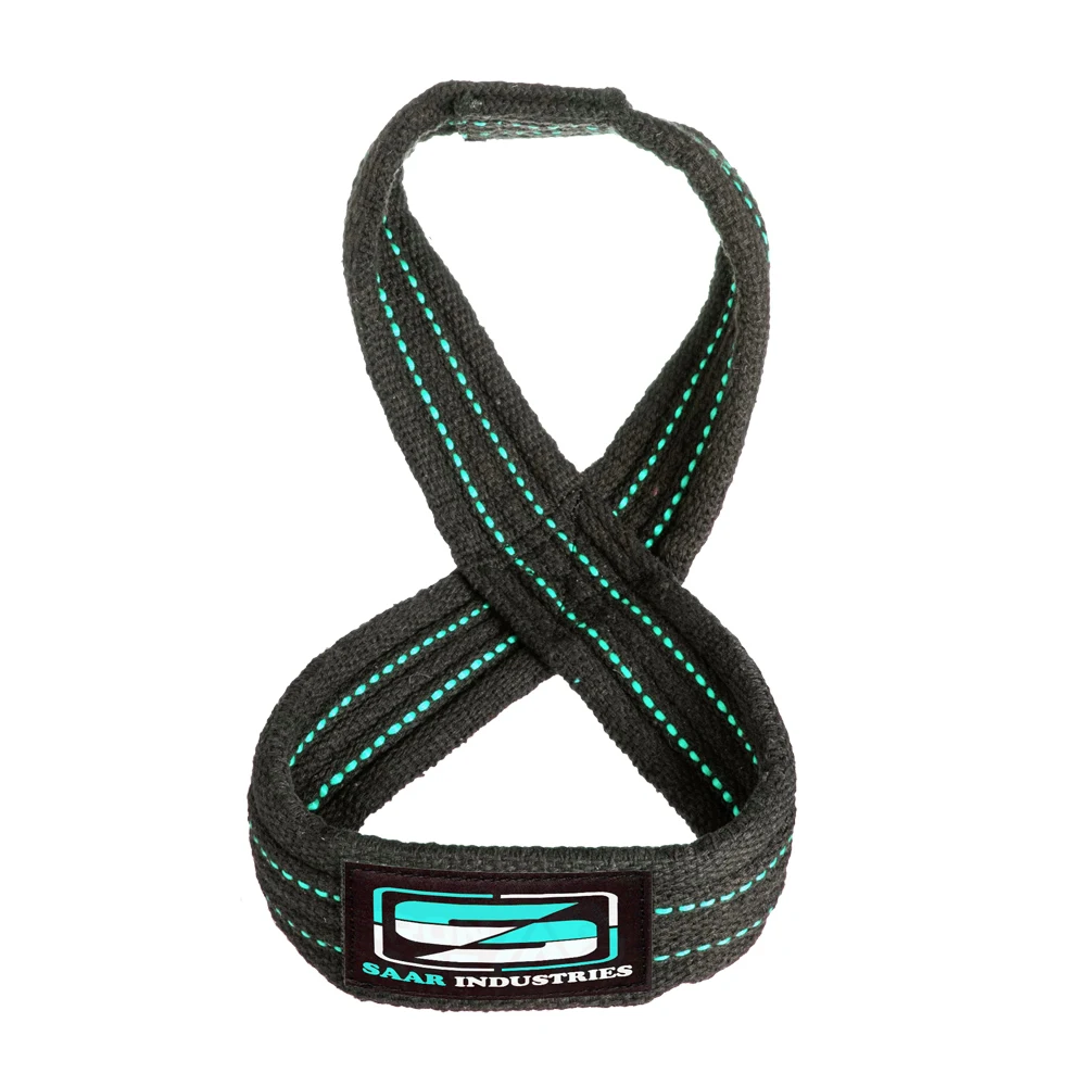 Premium Quality Weightlifting Figure Eight Straps / Cotton/Polyester Material Figure 8 Straps Straps