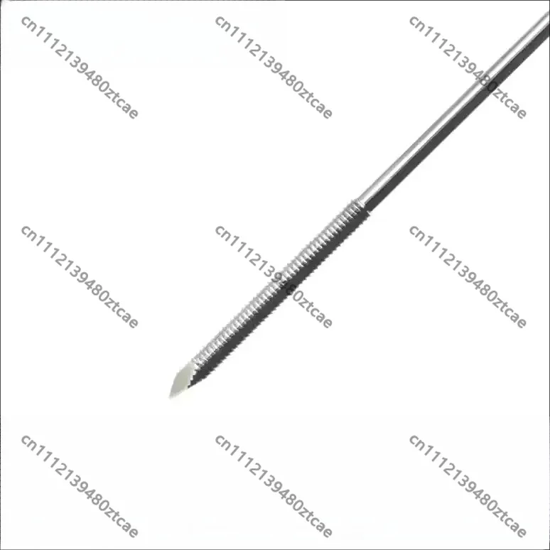 Veterinary Male Thread Guide Pin, Kirschner Wire, Bone Traction Pin, Protruded Design, Pet Animal Orthopedic Surgical Tool