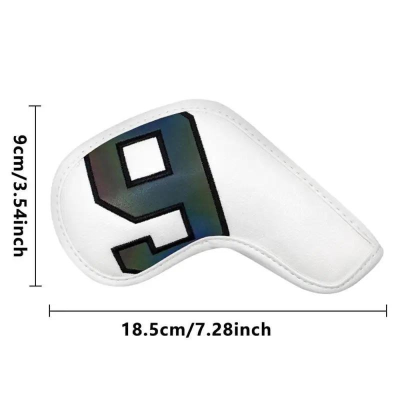 Golf iron head cover magnet closed digital gradient easy to use for fast delivery