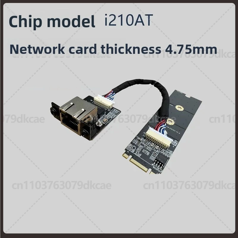 M.2 B+M Key to Gigabit Ethernet NIC Intel i210 i211 RTL8111F i226V RJ45 Network Adapter
