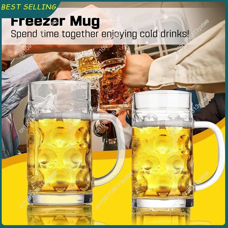 

N09R-Замерзаемые кружки, прозрачные большие пивные ступени для домашнего бара, аксессуары, пивные подарки для пива, чая, кофе
