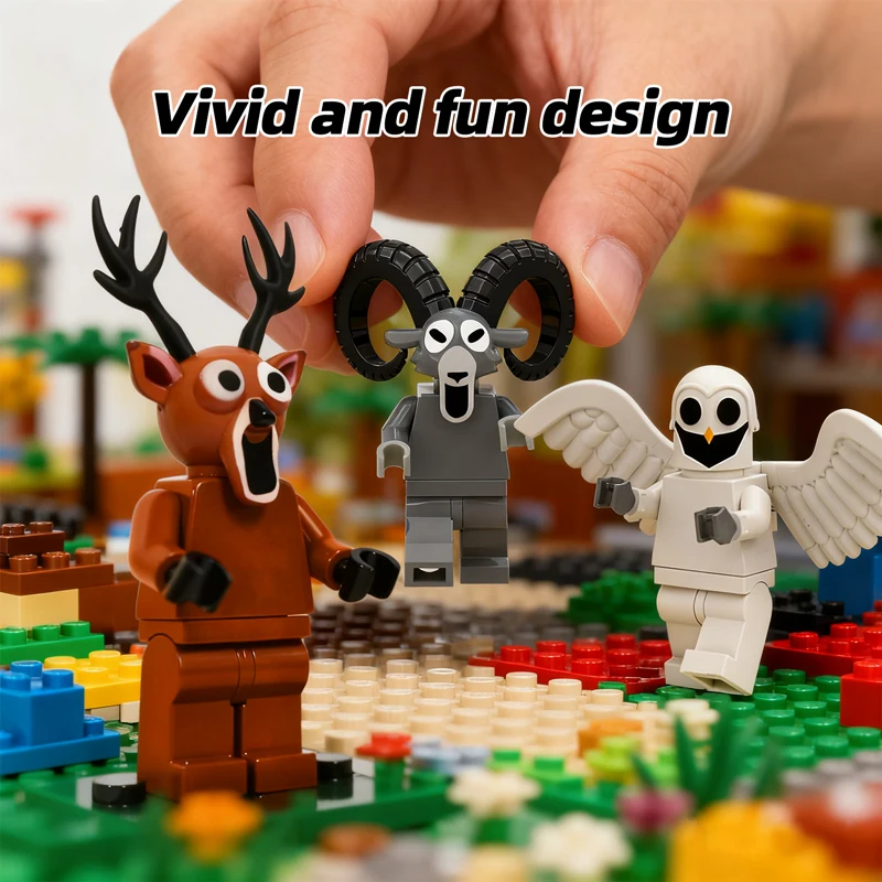 

99 Nights In The Forest Building Blocks Deer Owls Goats Monsters Model Assembly Toy Home Decoration Christmats Gifts for Kids