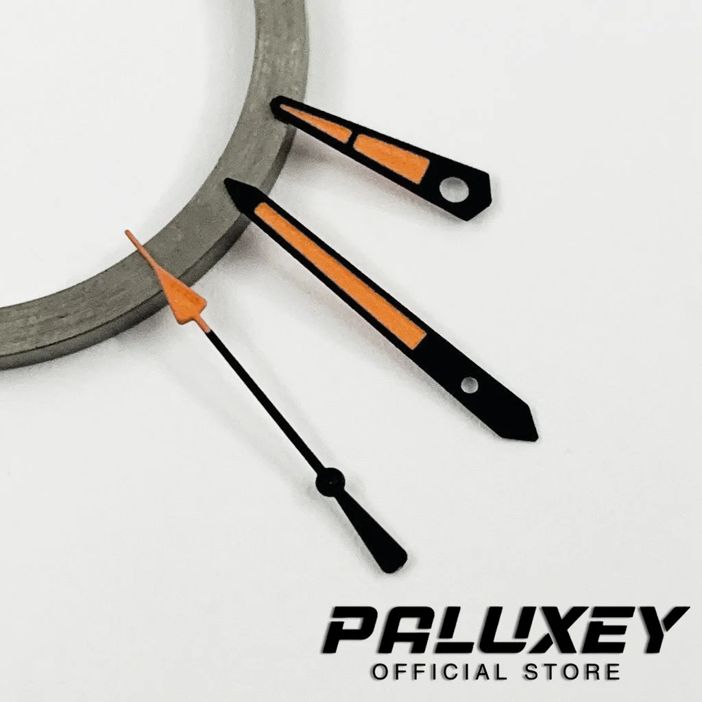 ساعات مضيئة مؤشرات ، يد ، ذهبي ، أسود ، برتقالي ، أخضر ، NH35 ، NH36 ، 4R ، 7S حركة ، NH35