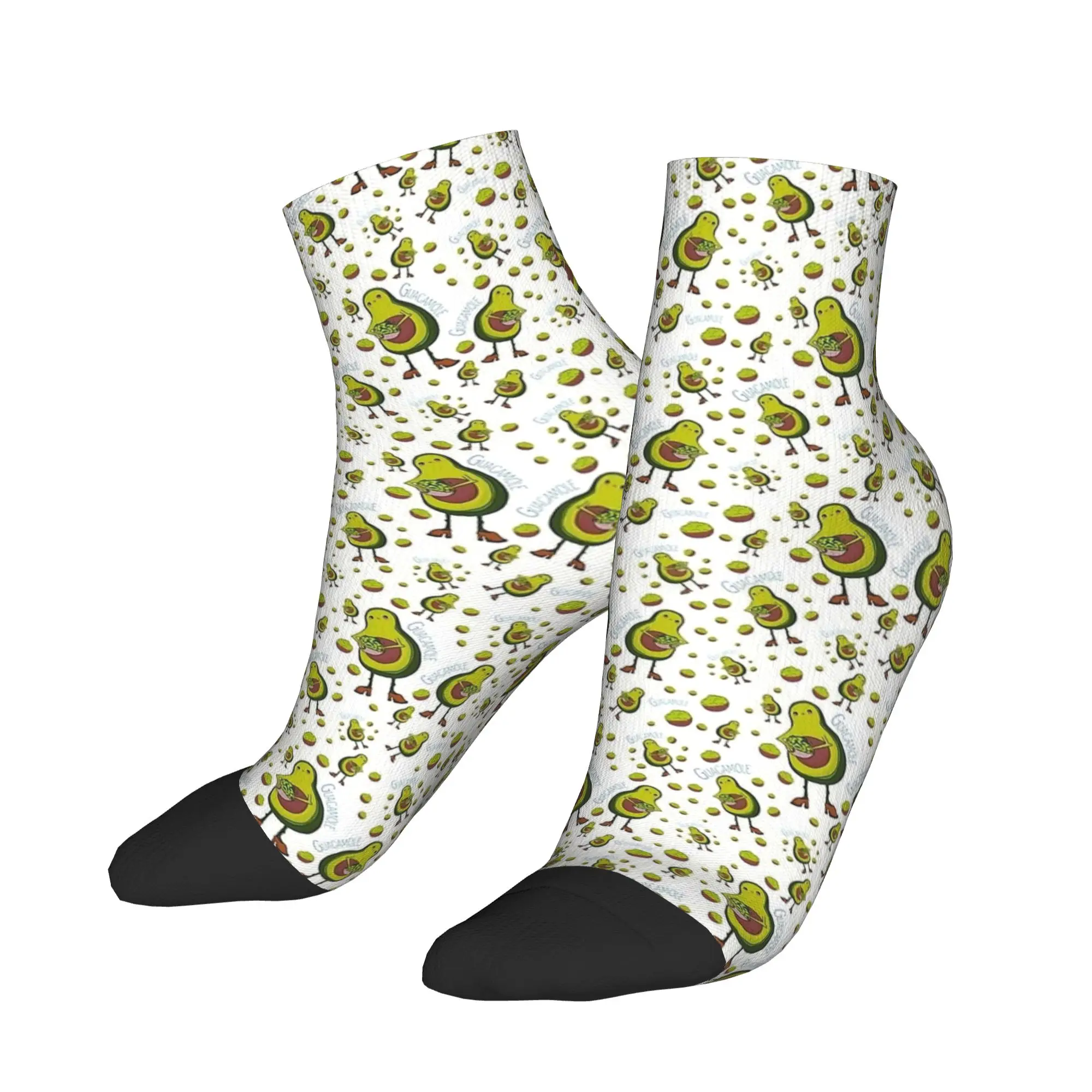 Aguacate Guacamole aguacate haciendo guacamole calcetines primavera tobillo calcetines moda adultos hombres calcetines suaves estampado escalada calcetines antideslizantes