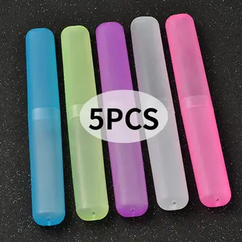 旅行牙刷收納盒浴室牙膏架收納盒整理盒旅行盥洗用品收納杯新創意 10 最佳銷售 旅行牙刷架 - №2