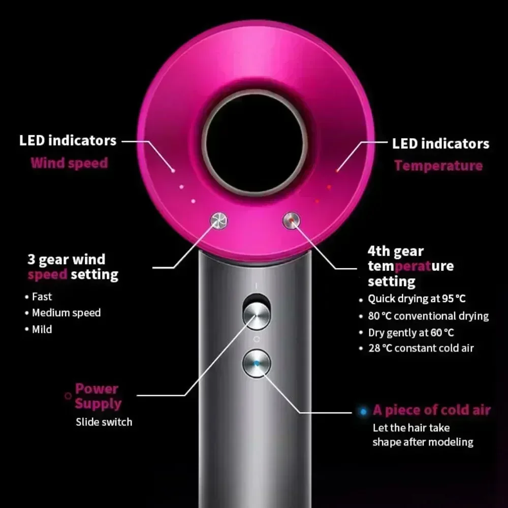 Ionic Hair Dryer with Hot and Cold Air Functionality – Lightweight 5 in 1 Professional Styling Tool for Easy Blowouts image 5