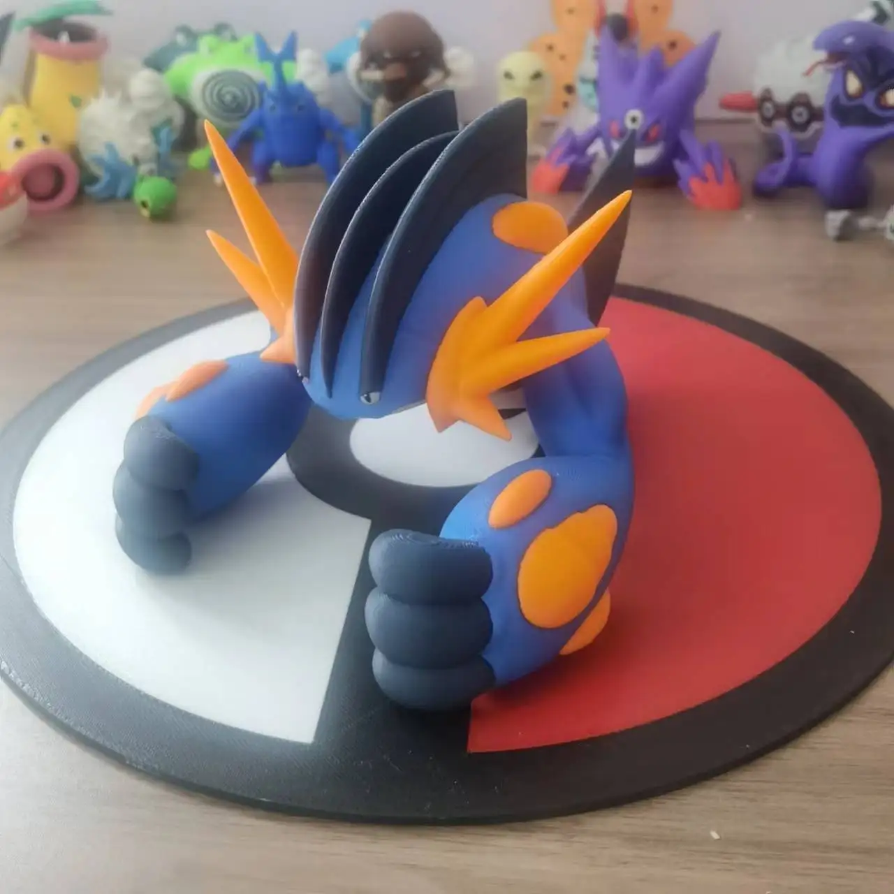 New Anime Pokemon Swampert Scale World 1:20 Action Figure Cute Doll 3D Print Model Desktop Decoration Children Holiday Toy Gift