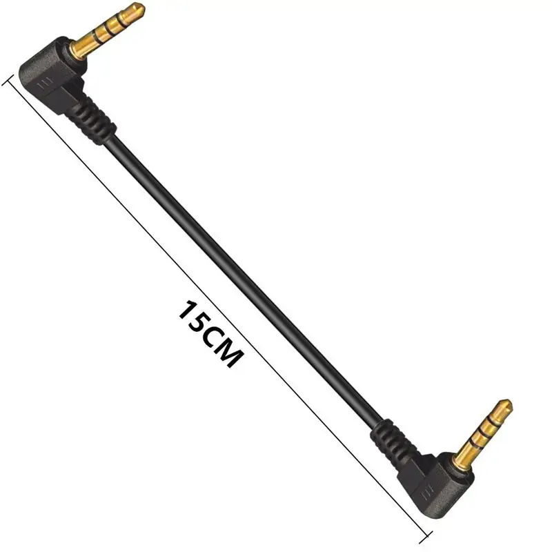 Visual Anchor Fish Mode Adjustment Cable DC3.5mm 4-pole Extended 17mm Male to Male Underwater Visual Adjustment Video Cable