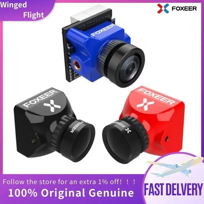 Foxeer Micro Predator 5 Racing FPV Camera M8 Lens 4ms Latency Super WDR 1000TVL 4:3/16:9 PAL/NTSC 1/3