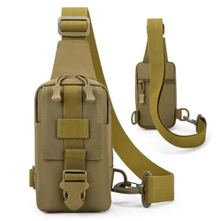 Tactical Chest Bag Trekking Pack Mobile Phone Pouch EDC Sports Bag Men Crossbody Sling Shoulder Bag Assault Camping Fanny Pack