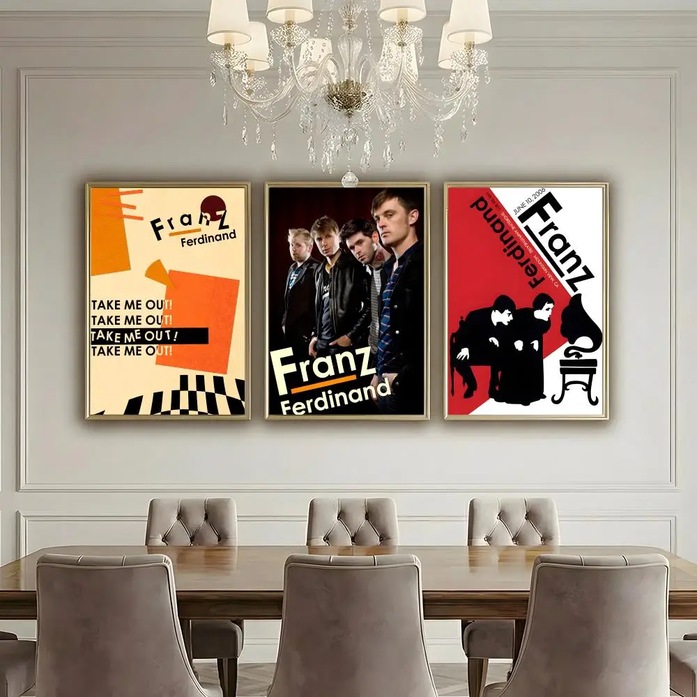 Franz Ferdinand Poster HD Waterproof High-Toughness Self-Adhesive Wall Decor Universal