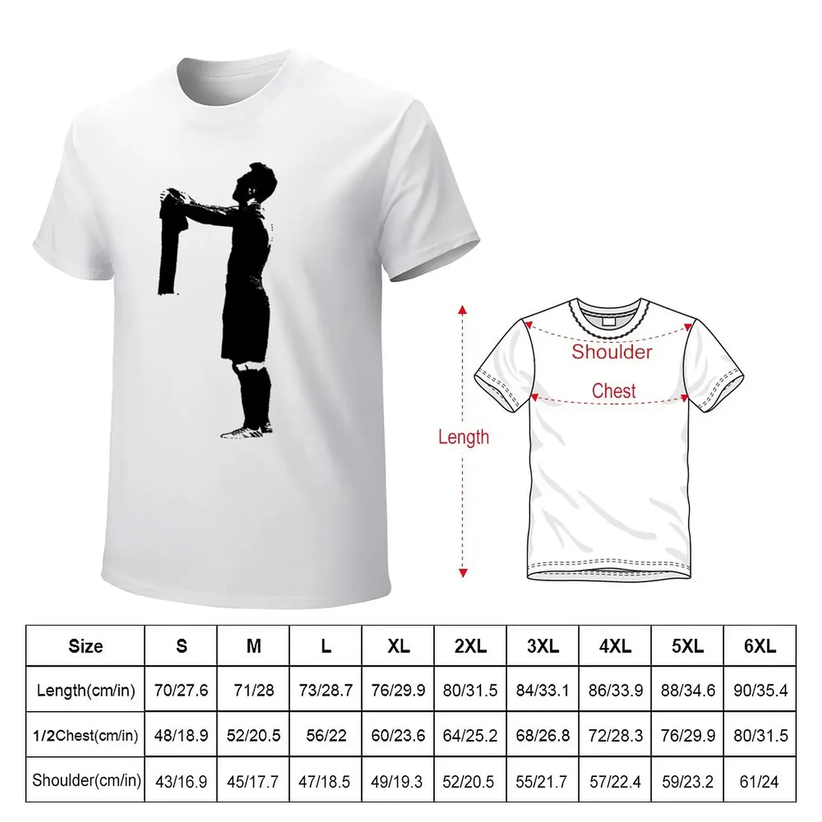 Messi's Celebration B&W T-Shirt Short sleeve tee kawaii clothes quick drying vintage fruit of the loom mens t shirts