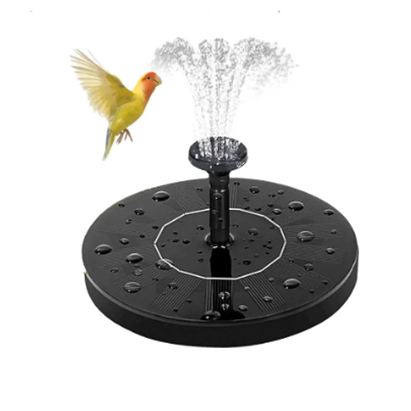 

Solar powered bird bath fountain pump, suitable for bird baths, gardens, ponds, swimming pools