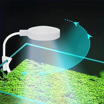 Aquarium Light With Adapter LED Clip On Fish Tank Light, Small Full Spectrum USB Light…