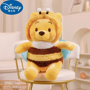 50cm orijinal Disney arı Winnie the Pooh peluş oyuncaklar yastık Kawaii Anime ayı dolması oyuncak bebekler çocuk doğum günü için noel hediyeleri