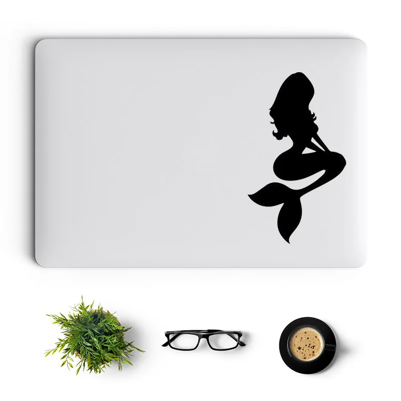 Mermaid Silhouette  Vinyl Laptop Sticker for MacBook Air Pro 14 16 Retina 13 15 Inch Mac Skin Notebook Decal Huawei HP Dell...