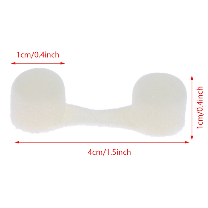 10PCS Sponge Anti-pollution Tanning Nasal Plug Spray Nose Filters Sponge Black/White Nose Filter