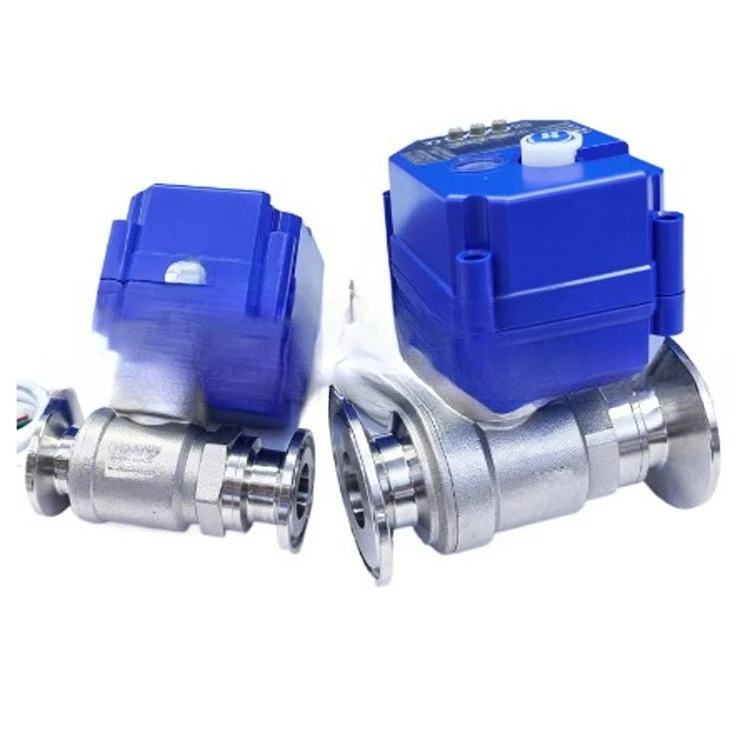 4-20mA0-10V miniature electric ball valve DN81025 fine small electric ball valve electric two or three way ball valve