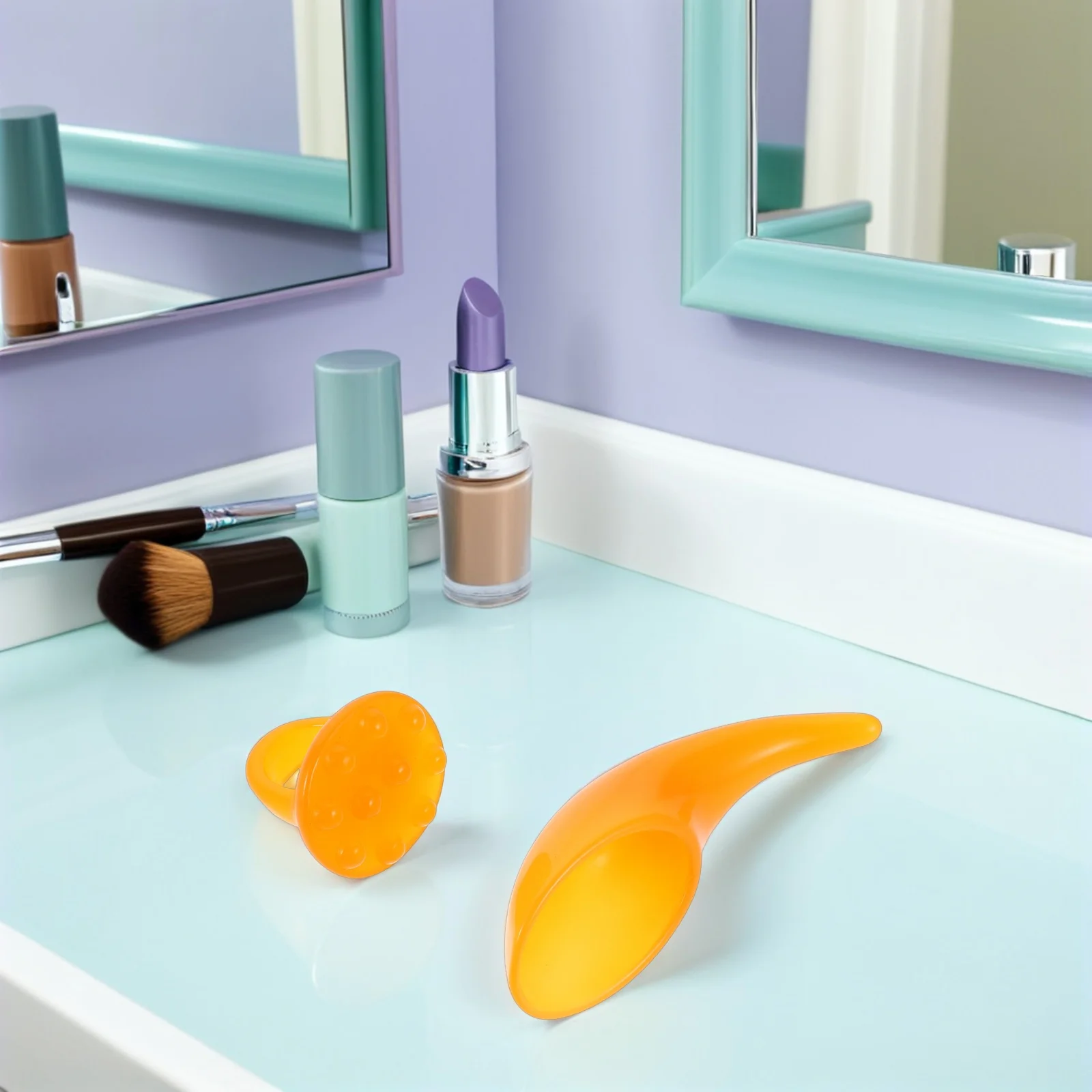 2 stuks Gua Sha Facial Massager Tool Huidverzorging Gezicht Nekmassage Draagbaar Duurzaam Veilig voor de gevoelige huid Gezichtsmassage Tool