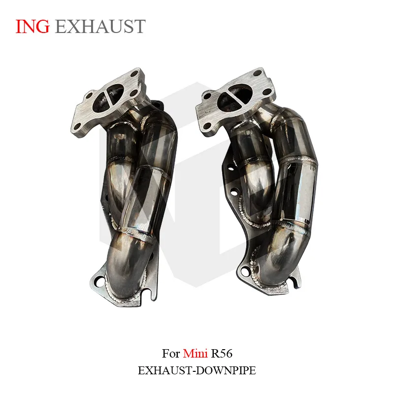 ING Manifold exhaust Header Branch Tube Downpipe for Mini Cooper s Cabrio R56 R57 R60 1.6T 2.0T Release Converter Pipe System