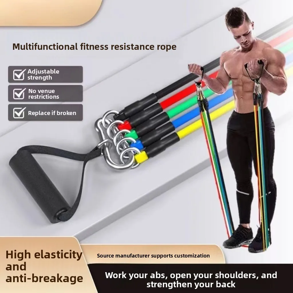 Strength Training Elastic Band Chest Expansion Resistance Bands Adjustable Multifunctional Tensioner Portable Fitness Equipment