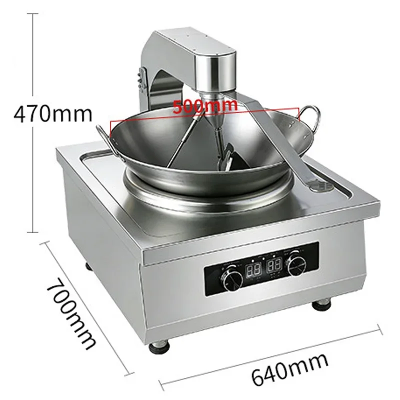 Automatic Cooking Machine Desktop Stainless‑Steel Stir‑Fry Robot Canteen‑Restaurant Intelligent Stirring Wok Cooking Equipment