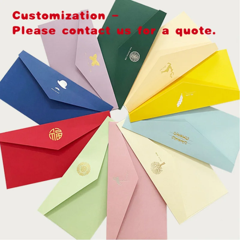 

custom.Colorful Luxury Custom Print Design Envelope Packaging Letters