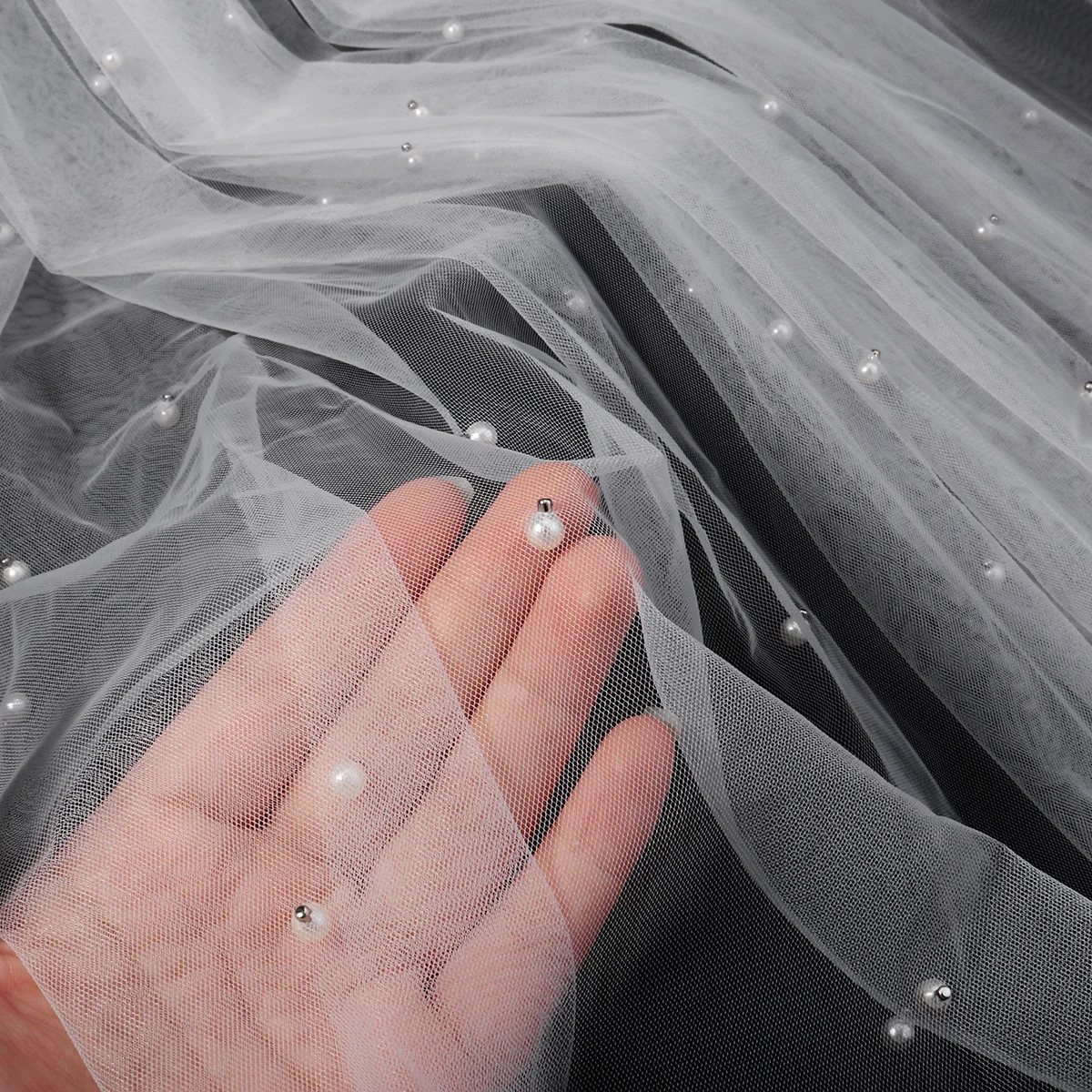 2PK/مجموعة أزياء الحجاب الزفاف الأبيض مع رسالة عقال لؤلؤ فاخر شال الحجاب أغطية الرأس اكسسوارات الشعر العروس هيرباند للنساء